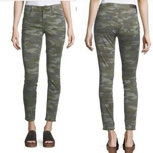 Parker Smith Ava Skinny Straight Camouflage Jeans Stretch Denim Women's 28 NWT